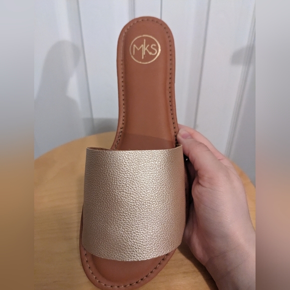 MKS Gold Sandals - Picture 3 of 4